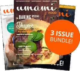 Paquete de 3 ediciones de la revista de comida Umami